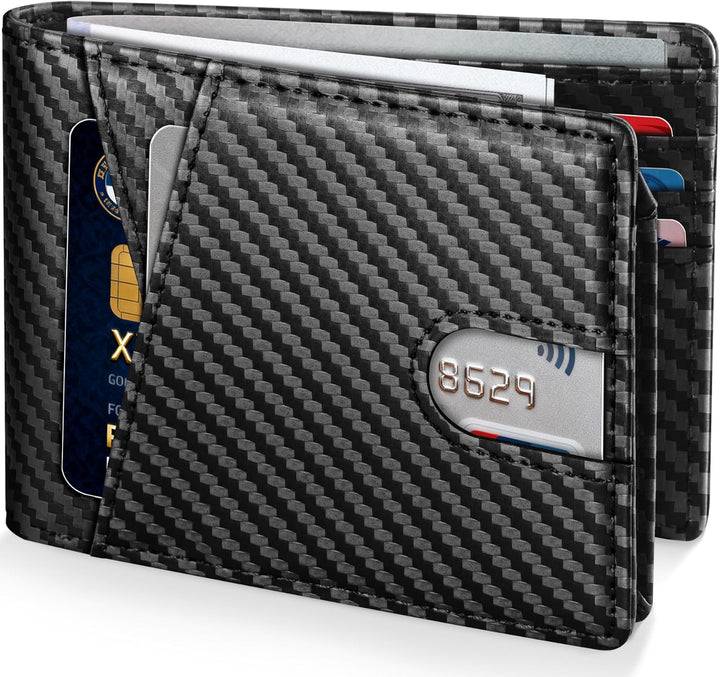 GSOIAX Billetera de piel de caballo loco prémium para hombre, hecha...