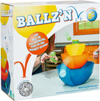 Little Kids Ballz'n | El juego de disparos de trucos de pelota de pong de ritmo rápido para adultos Tipsy y familia, diversión nocturna en el suelo, portátil, fácil almacenamiento, 2-6 jugadores