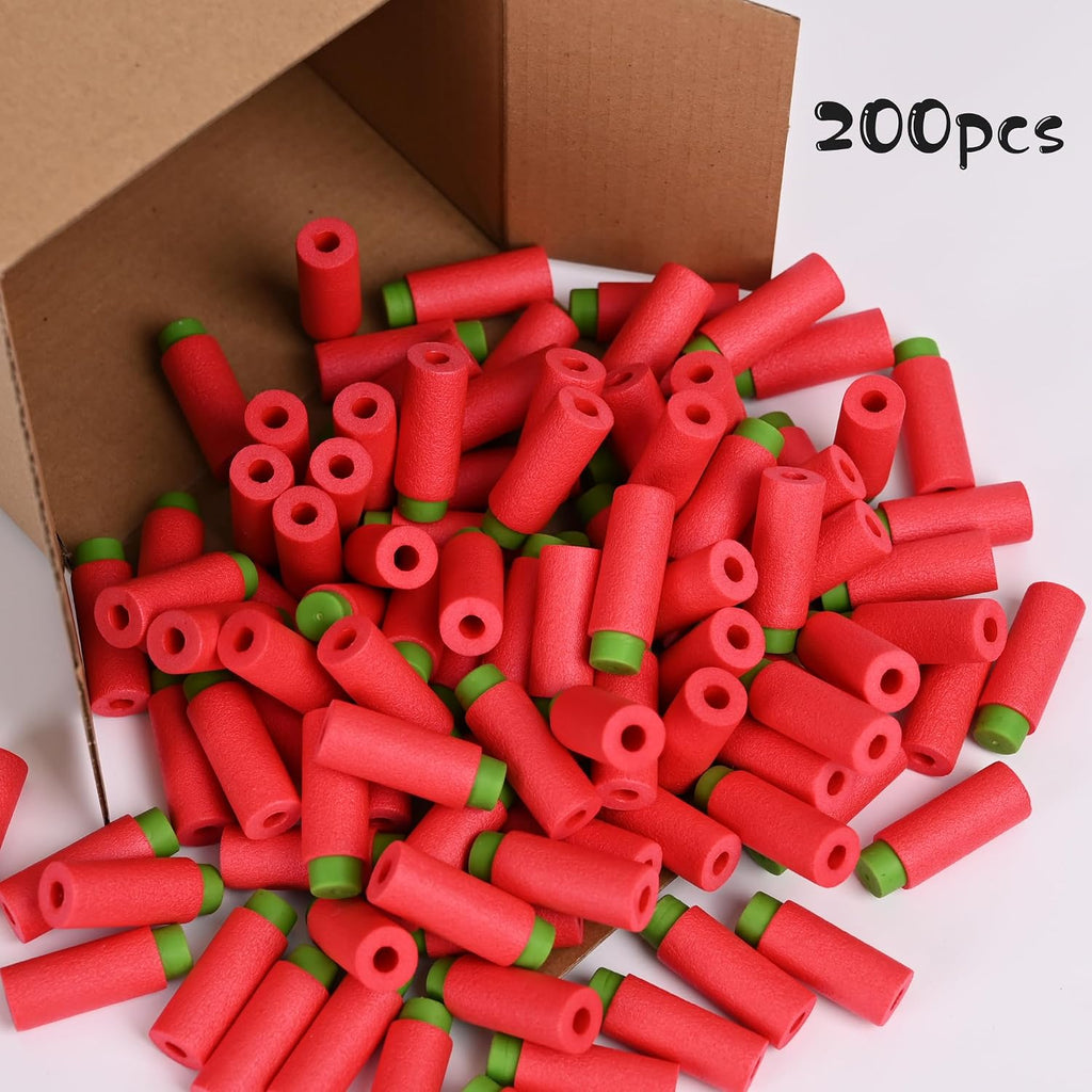 Paquete de repuesto de dardos de media longitud, 200 balas cortas suaves compatibles con zona de dardos, Nerf, Worker, Zhenweiqi, 14+