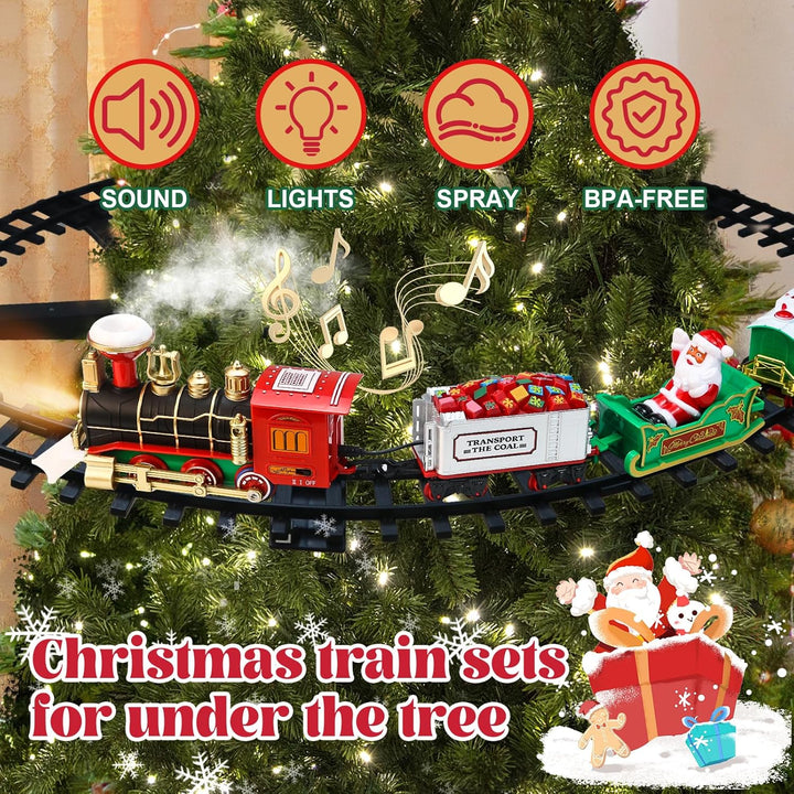 Juego de tren de Navidad Juguetes de tren colgante