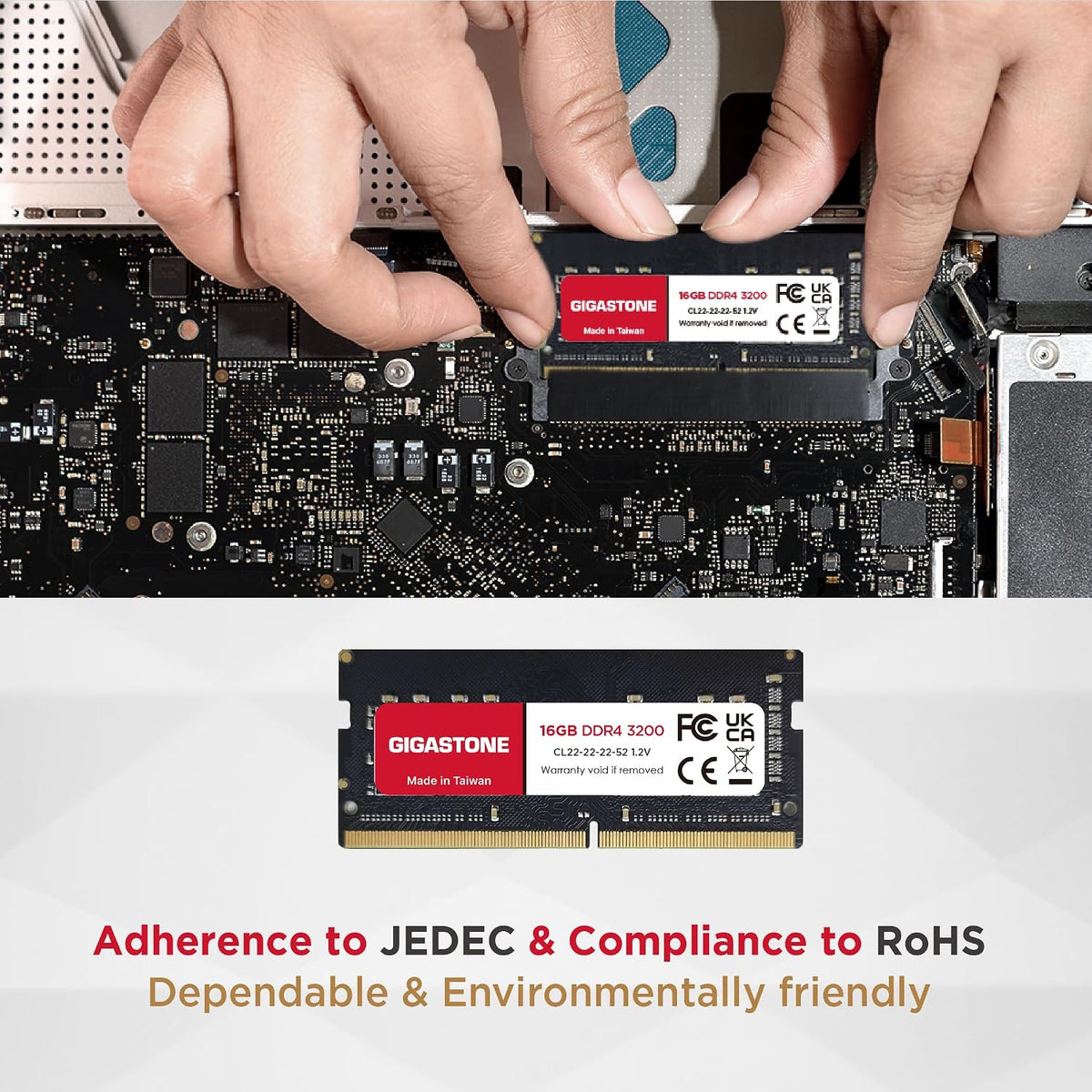 【Portátil DDR4 RAM solamente】GIGASTONE Kit de 32 GB (2 x 16 GB) DDR...