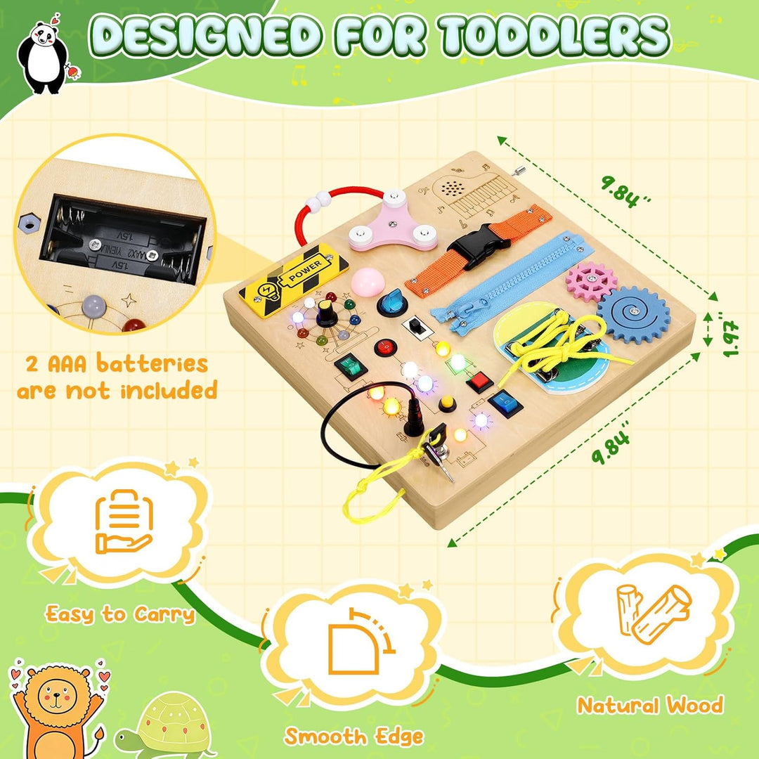MoKo Busy Board Montessori Juguetes para niños de más de 3