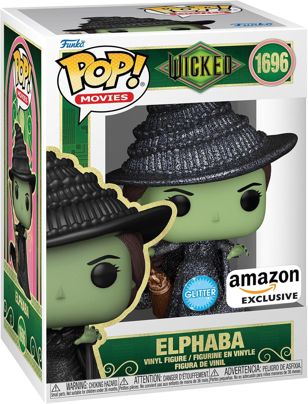 Funko POP Movies: Wicked - Elphaba - Glitter - Figura de vinilo col...