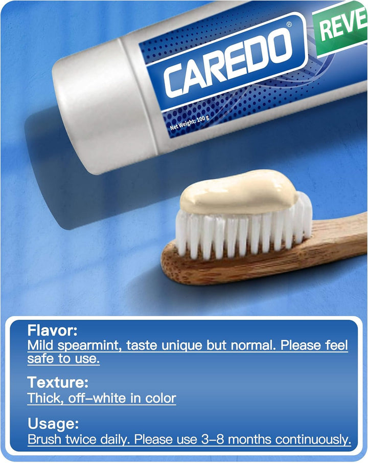 CAREDO Tratamiento de pasta de dientes para adultos, la única pasta...