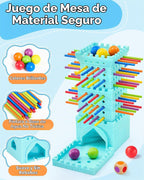 Juego de bola de caída, juego de mesa Montessori para niños de 4 a 6 años, juguete educativo preescolar para 3, 4, 5, 6 años, juego de palos de madera, juguete de habilidades motoras finas, juego de