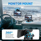 EWAY Cámara de respaldo inalámbrica RV para Furrion Sistema precableado: Monitor IPS de 5 pulgadas y cámara de respaldo de 1080P flexible Vista trasera impermeable con visión nocturna IR, fácil