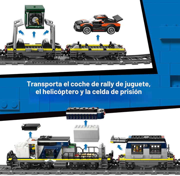 LEGO City Police Train Heist - Juego de tren con juguete de coche d...