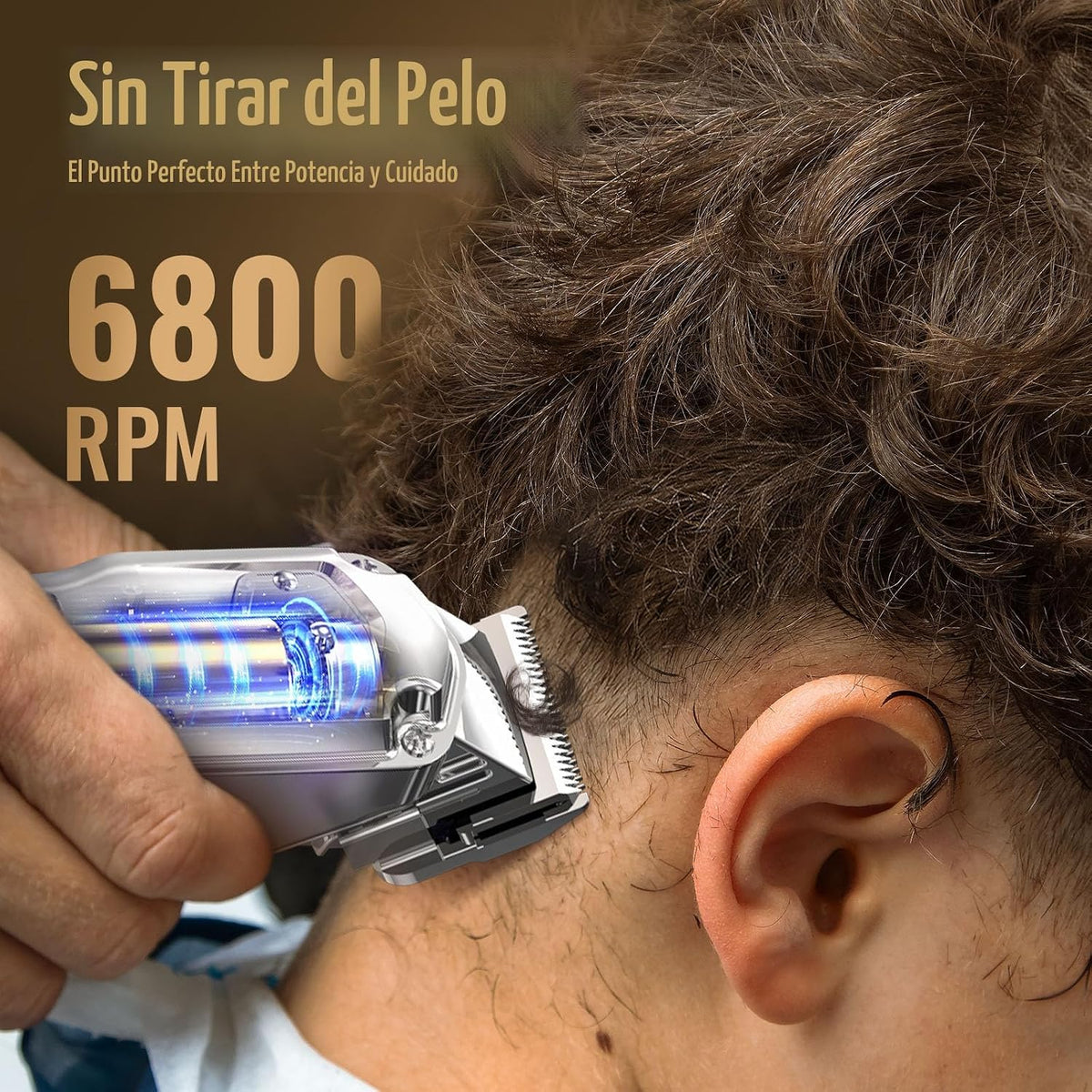 Set de cortapelos y recortadoras Jack & Rose, cortapelos inalámbricos para hombres, set de cortapelos de barbero