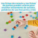 hand2mind Phonics Word-Building Magnetic Letter Tiles, Set de 6, Ages 3+