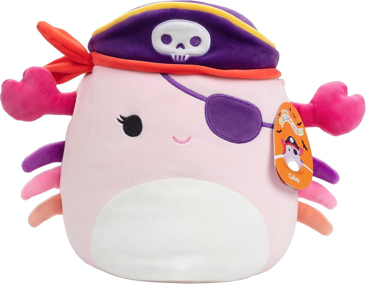 Squishmallows Juguete de peluche de 10 pulgadas de Cailey Cailey Pirate