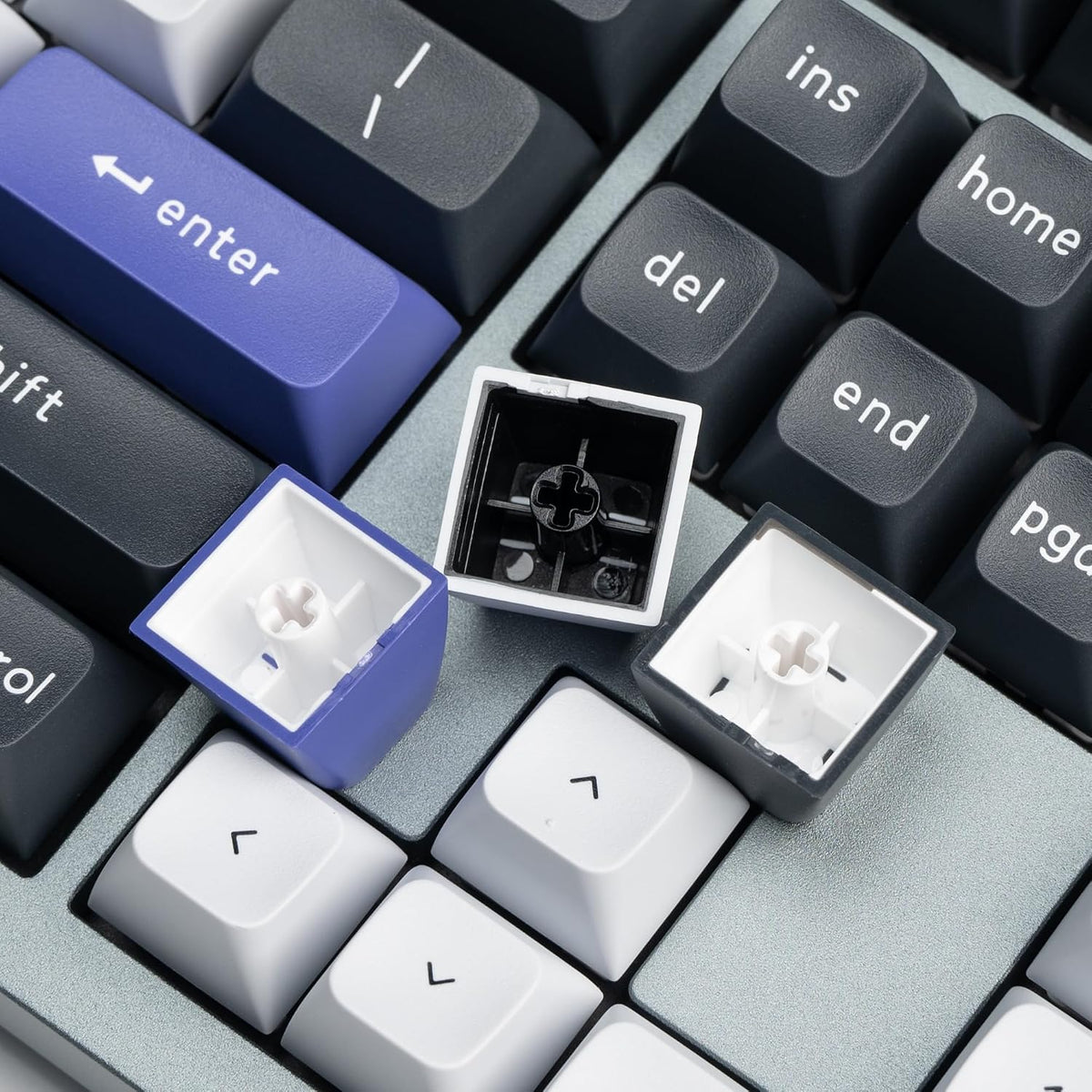 Keychron Q6 Pro Teclado mecánico inalámbrico Bluetooth de aluminio completo, perilla programable QMK/VIA de tamaño completo, botón programable KSA de doble disparo PBT Keycap Interruptor de plátano