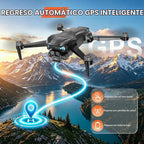Drone con cámara para adultos 4K, dron GPS con controlador de pantalla de 4.5 pulgadas, motor sin escobillas, retorno automático GPS, cuadricóptero RC plegable con 60 minutos de tiempo de vuelo, menos
