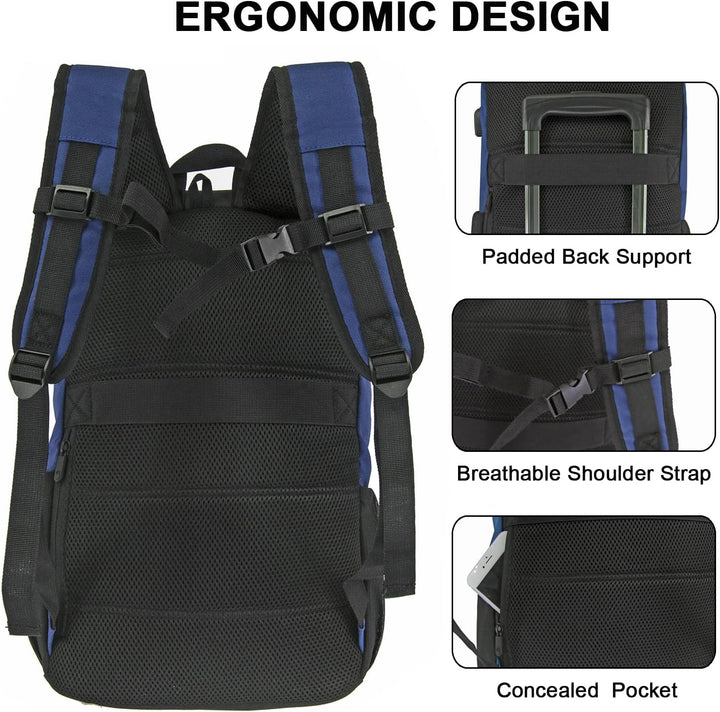 WOLT Mochila para laptop con puerto de carga USB para portátiles de...