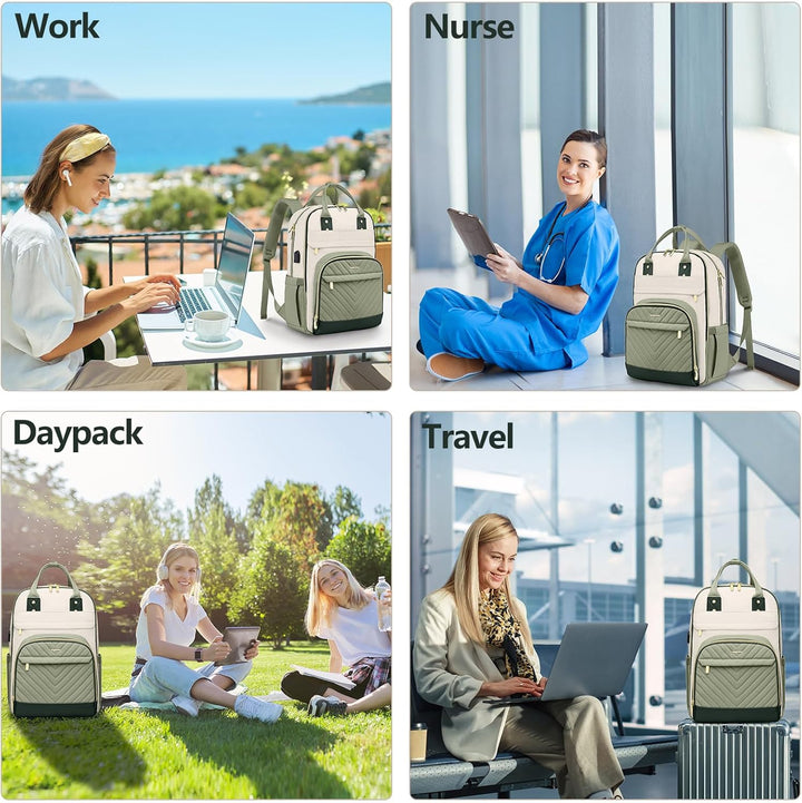 bagswan Mochila para Laptop para Mujeres Bolsa, 15,6 pulg.