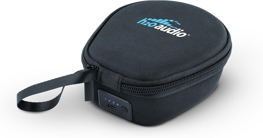 H2O Audio Funda de carga para TRI Serie 2 – Protección de carcasa rígida, banco de baterías con carga rápida, bolsillo de malla para accesorios