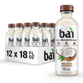 Bai Bebida de agua con infusión antioxidante, coco Molokai, con vitamina C y sin edulcorantes artificiales, botella de 18 onzas líquidas, paquete de 12