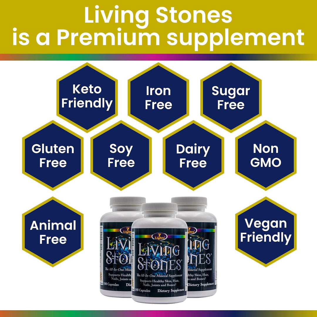 Living Stones, Suplemento mineral completo con zinc, calcio, magnes...