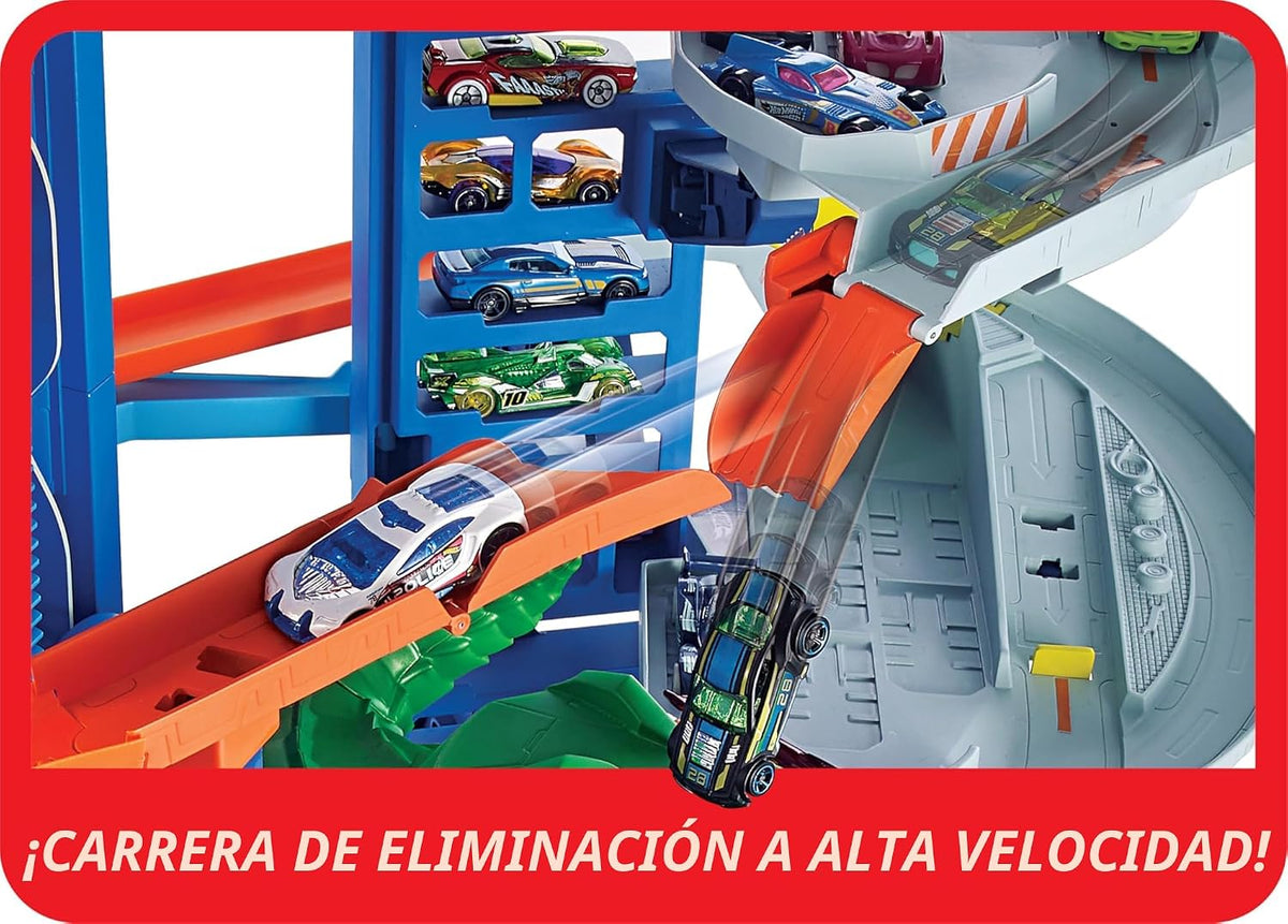 Hot Wheels Ultimate Garage Track Playset & 2 1:64 Scale Toy Cars​​​​