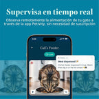 Alimentador inteligente para gatos controlado por aplicación, seguimiento de varios gatos, alimentador de reconocimiento facial AI para gatos