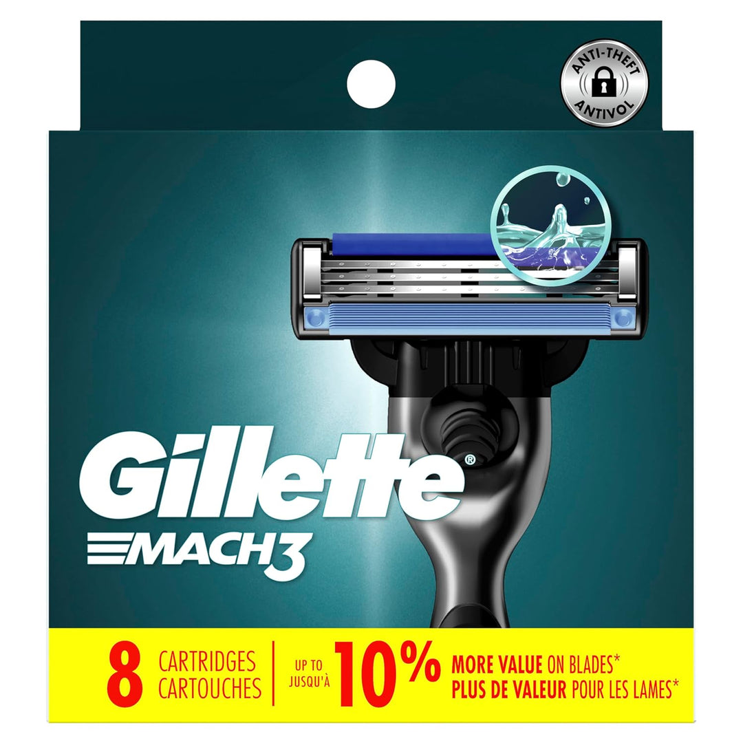 Gillette Mach3 - Recambios de hoja de afeitar para hombre, 8 recamb...