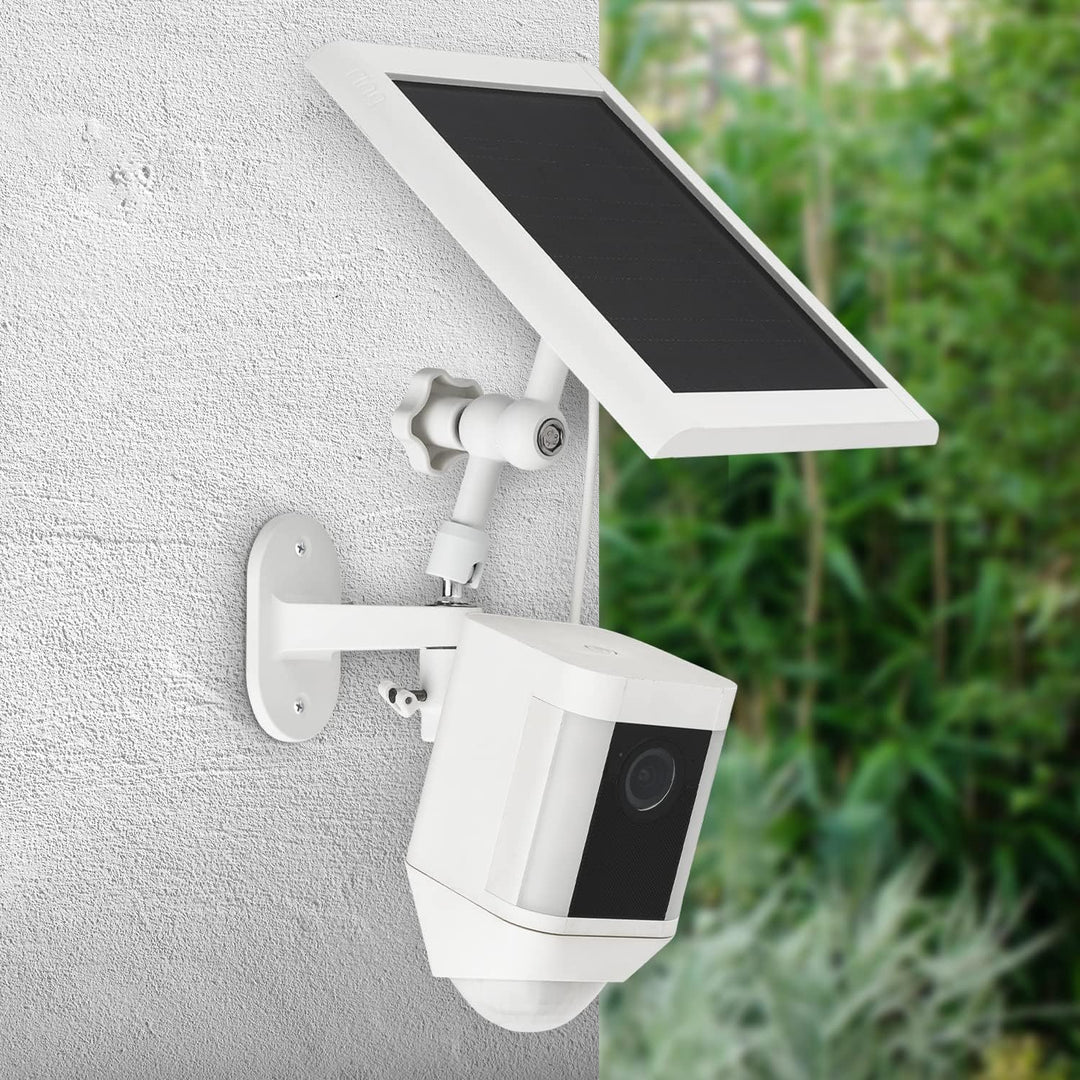 Soporte de pared 2 en 1 para panel solar de anillo batería