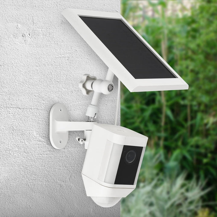 Soporte de pared 2 en 1 para panel solar de anillo batería