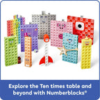 hand2mind Numberblocks Heroes con Ceros, juego de cubos MathLink