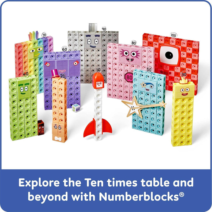 hand2mind Numberblocks Heroes con Ceros, juego de cubos MathLink, a...