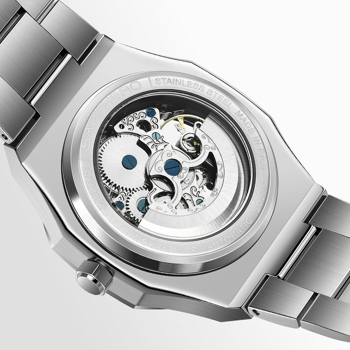 BENYAR Reloj Automático Mecánico de Esqueleto para Hombre de Vestir