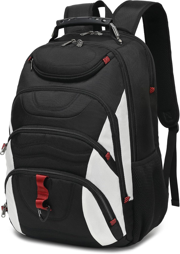 Mochila para laptop Boavan para hombre (Negro, 15.6 pulgadas), Negr...