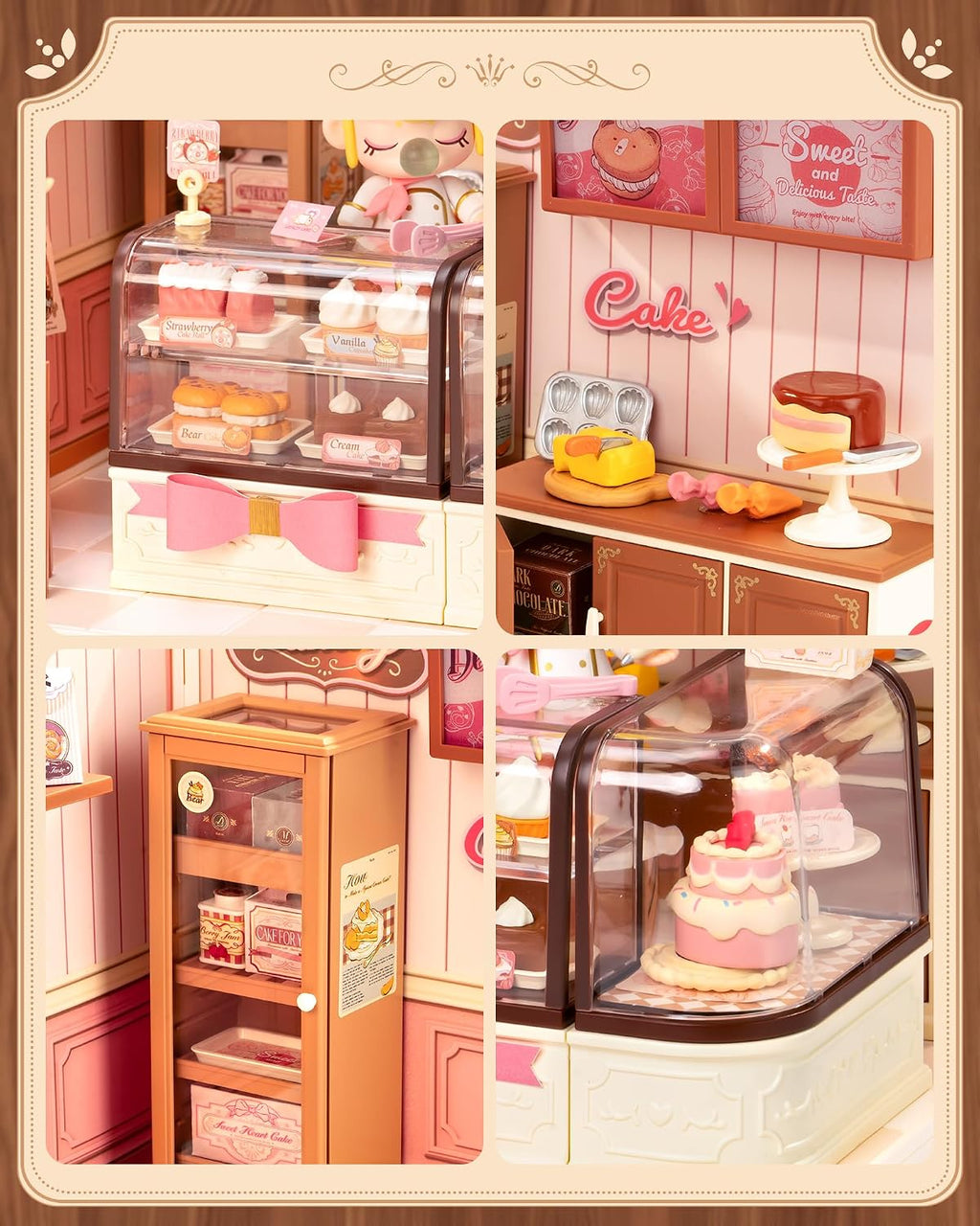 Rolife Super Creator DIY Juego de construcción de casa en miniatura de plástico - Tienda de pasteles
