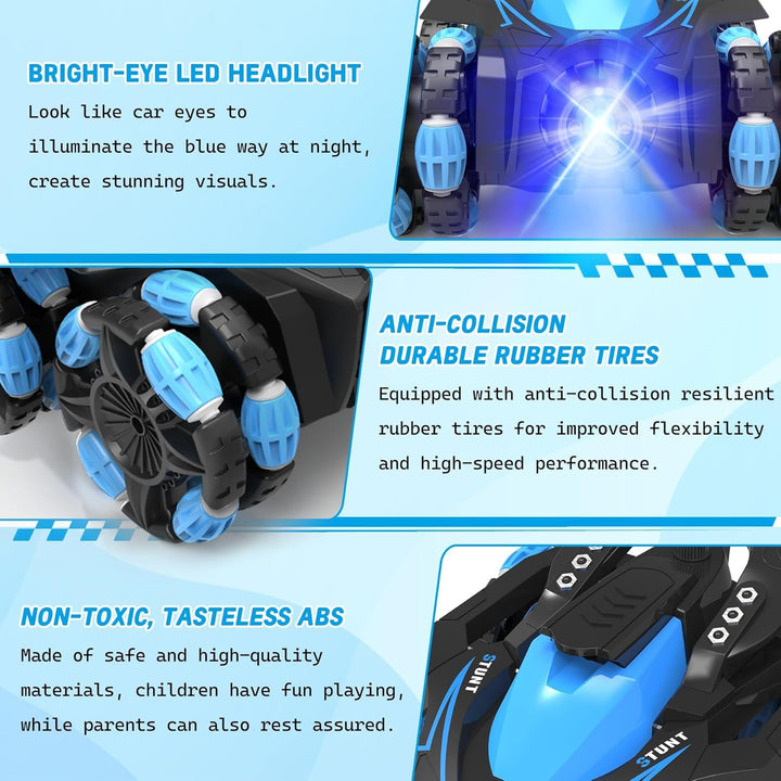 Eulogia Auto de acrobacias RC para niños de 5 a 12 alta