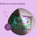 Melissa & Doug Rompecabezas de unicornio gigante que brilla en la oscuridad, rompecabezas de 48 piezas con detalles ocultos, rompecabezas para niños para niñas y niños a partir de 4 años - Certificado