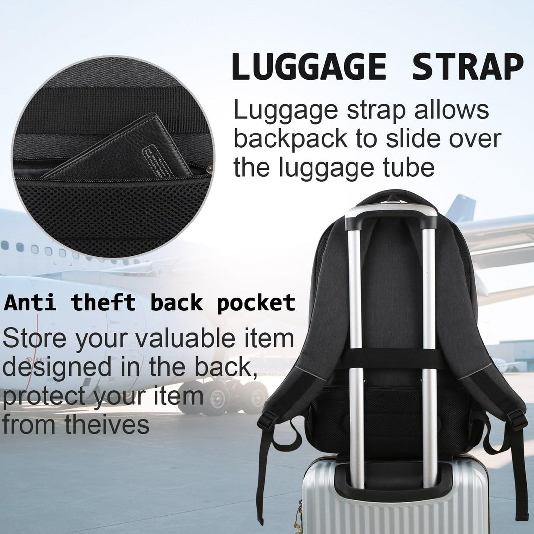 Mochila para computadora portátil Volher, delgada, duradera e imper...
