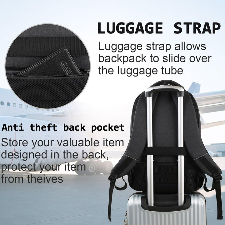 Mochila para computadora portátil Volher, delgada, duradera e imper...
