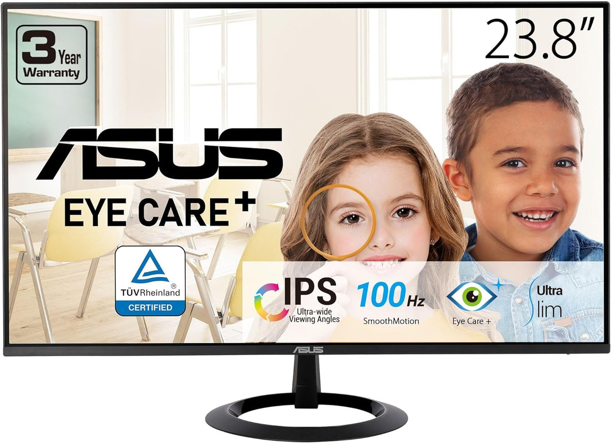 ASUS Monitor de cuidado ocular de 24 pulgadas (23.8 pulgadas visibl...