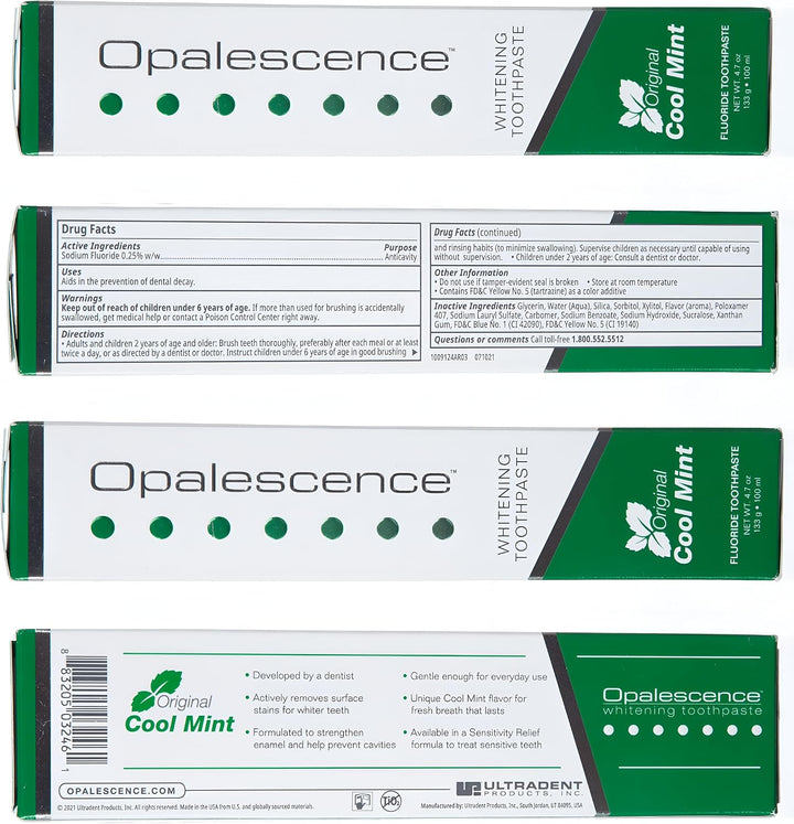 \u2022 Opalescence Pasta de dientes blanqueadora, pasta de dientes...