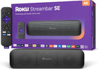 Roku Streambar SE, barra de sonido 4K con dispositivo de transmisión