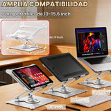 Urmust Soporte giratorio para laptop de 360° para escritorio, eleva...