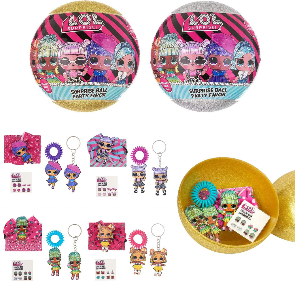 L.O.L. Surprise! 4-Pack Novelty Assortment Balls Value Pack - OMG Birthday