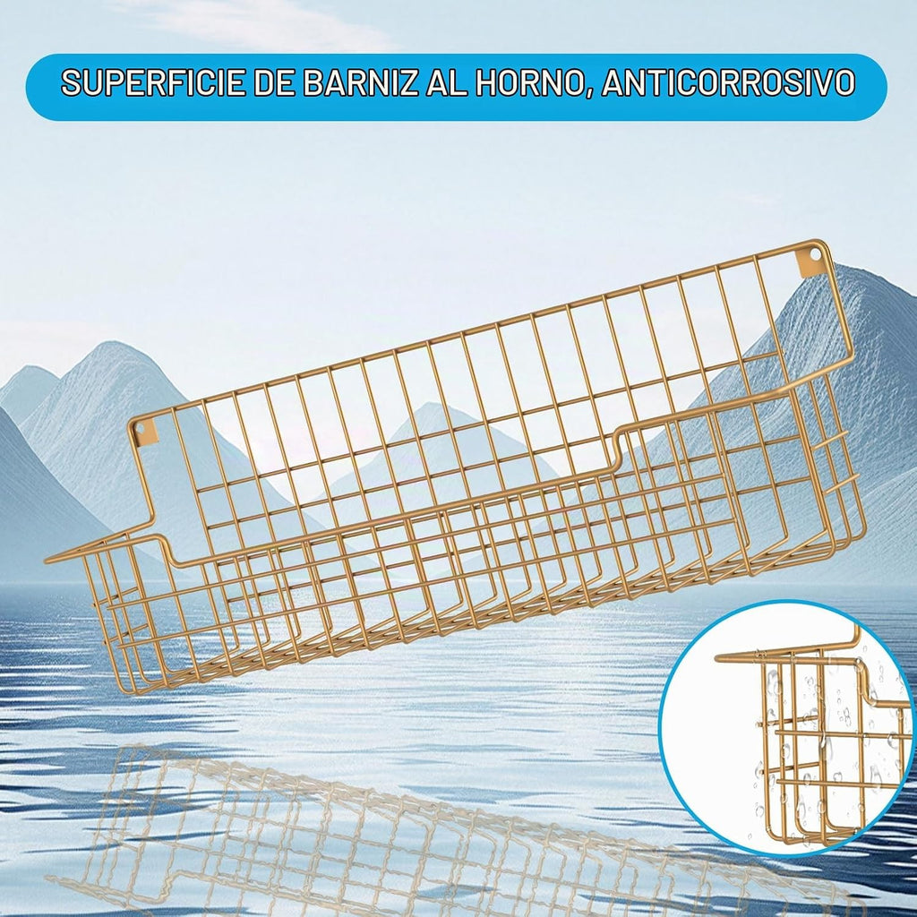 Estante para especias, paquete de 4 organizadores de condimentos montado en la pared para organización de almacenamiento de cocina, estante de metal para especias para gabinete, despensa