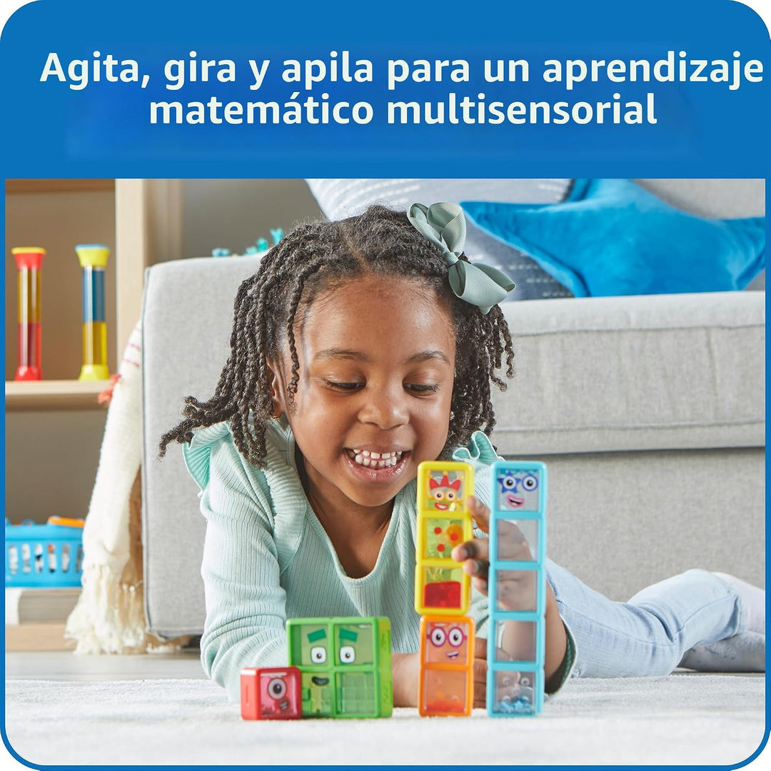 hand2mind Numberblocks Botellas Sensoriales del Uno al Cinco, Númer...