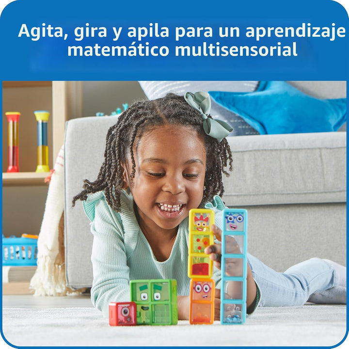 hand2mind Numberblocks Botellas Sensoriales del Uno al Cinco, Númer...