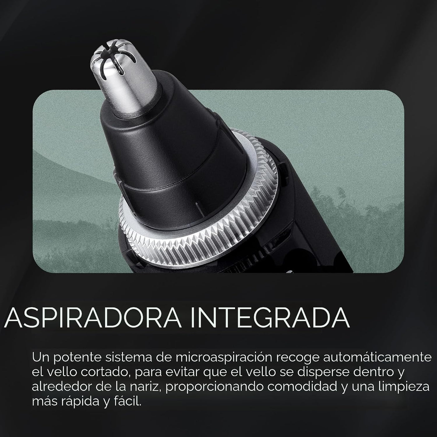 Panasonic ER-GN70-K - Recortadora de pelo de orejas y nariz para ho...