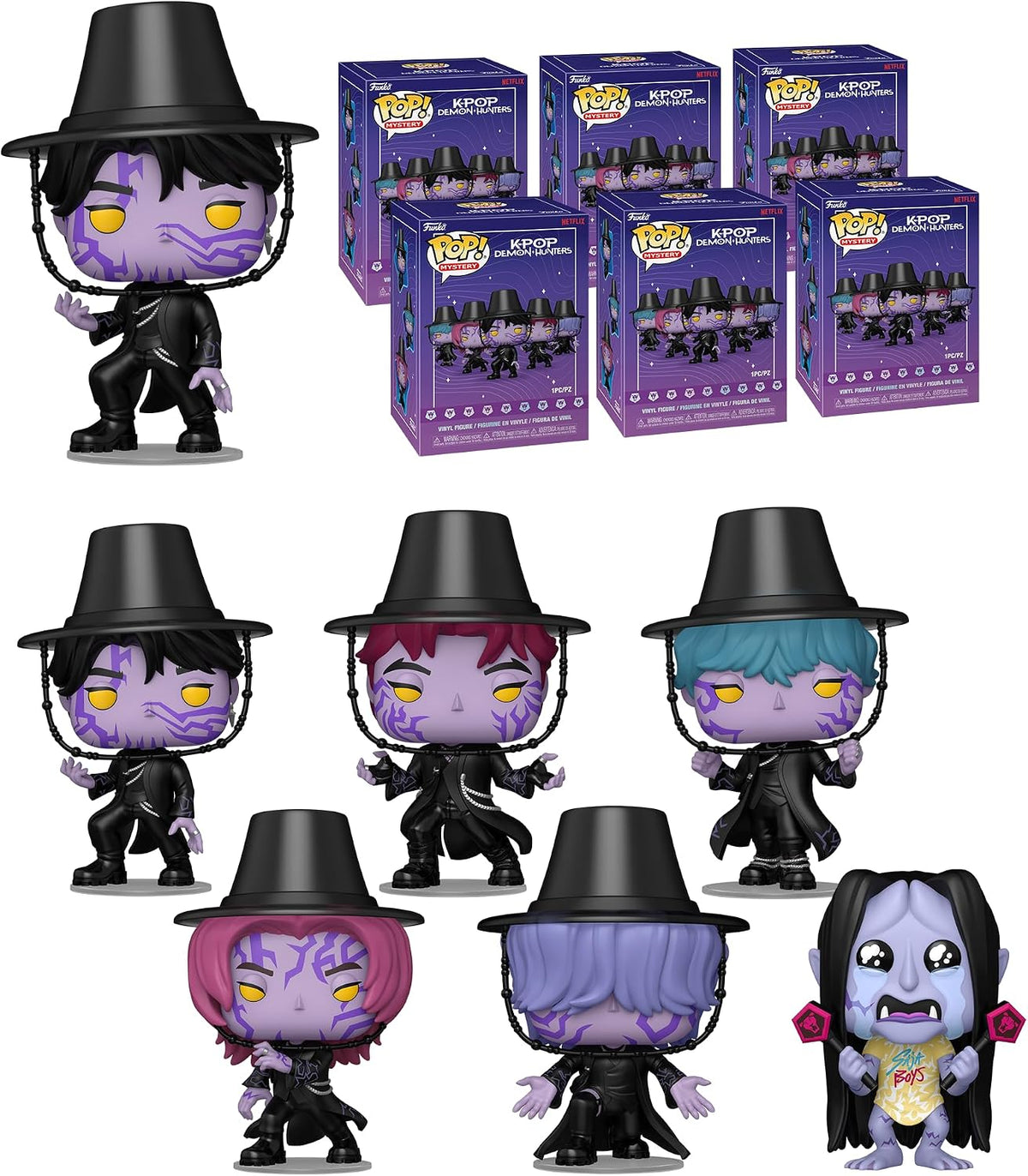 Funko Pop! Mystery: Kpop Demon Hunters - Figura de vinilo Saja Boys Blind