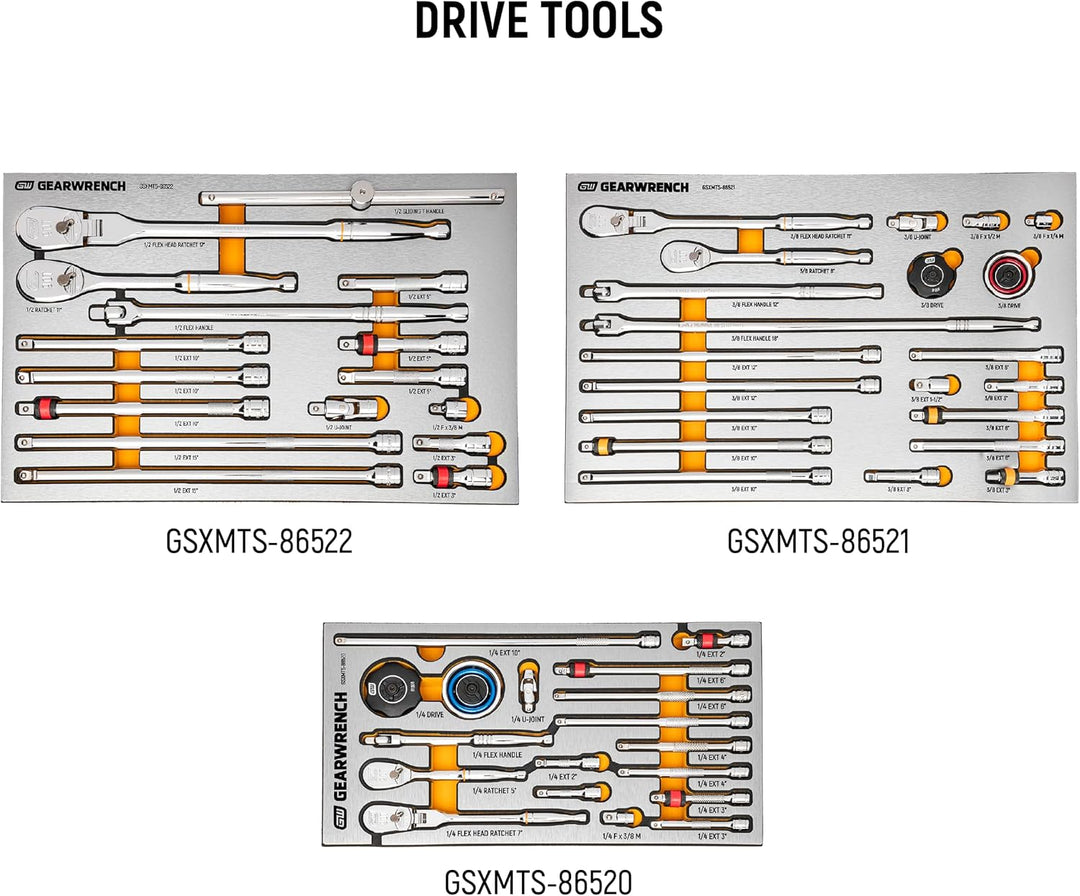 GEARWRENCH Juego de 873 herramientas maestras para mecánicos en ban...