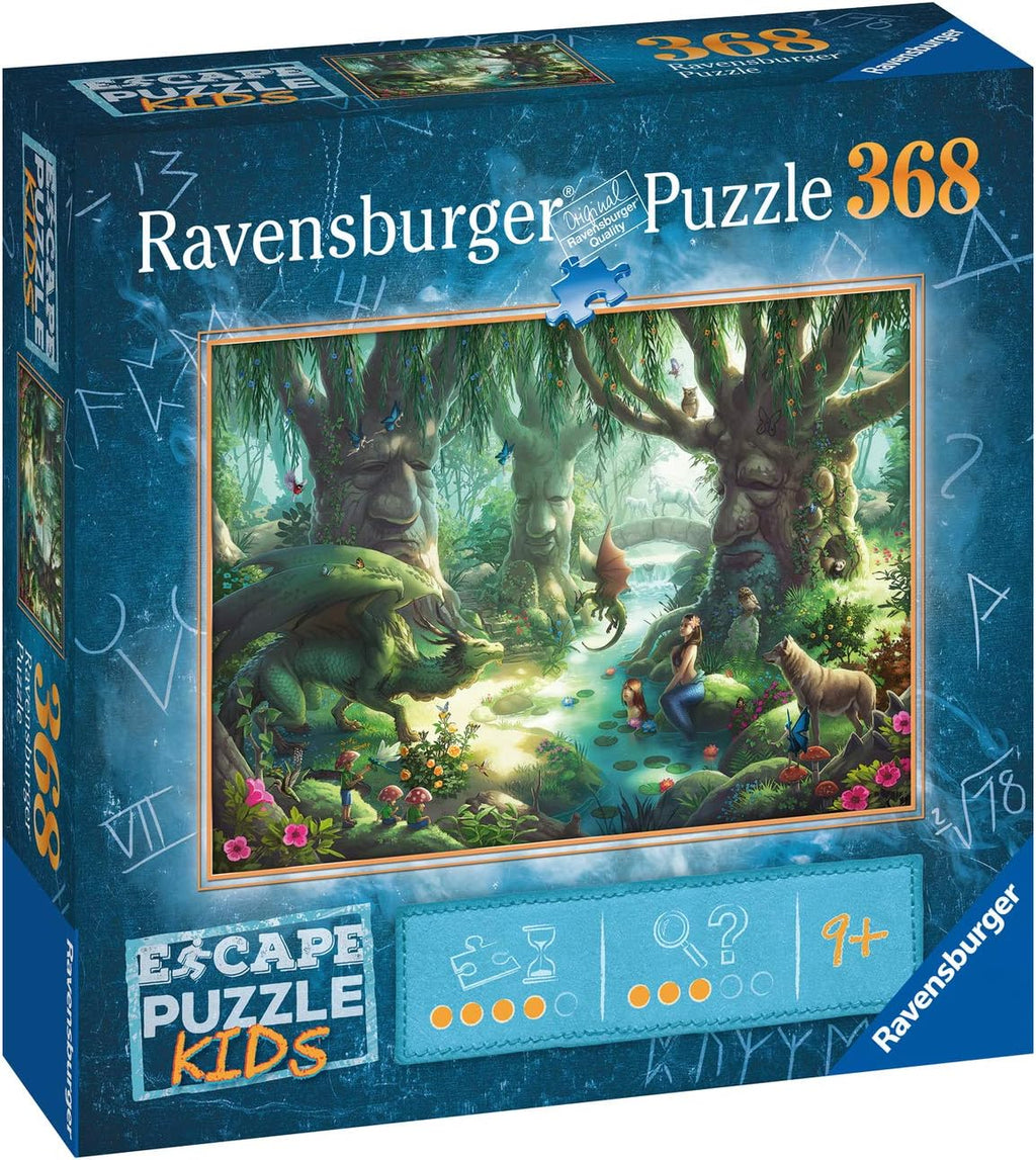 Ravensburger Escape Kids Puzzle - Whispering Woods - Rompecabezas de 368 piezas para niños - 12957 - Una experiencia de sala de escape en forma de rompecabezas