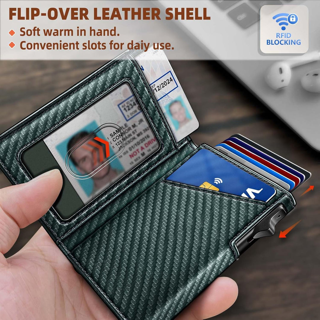BULLIANT Billetera con clip para dinero, billetera delgada para reg...