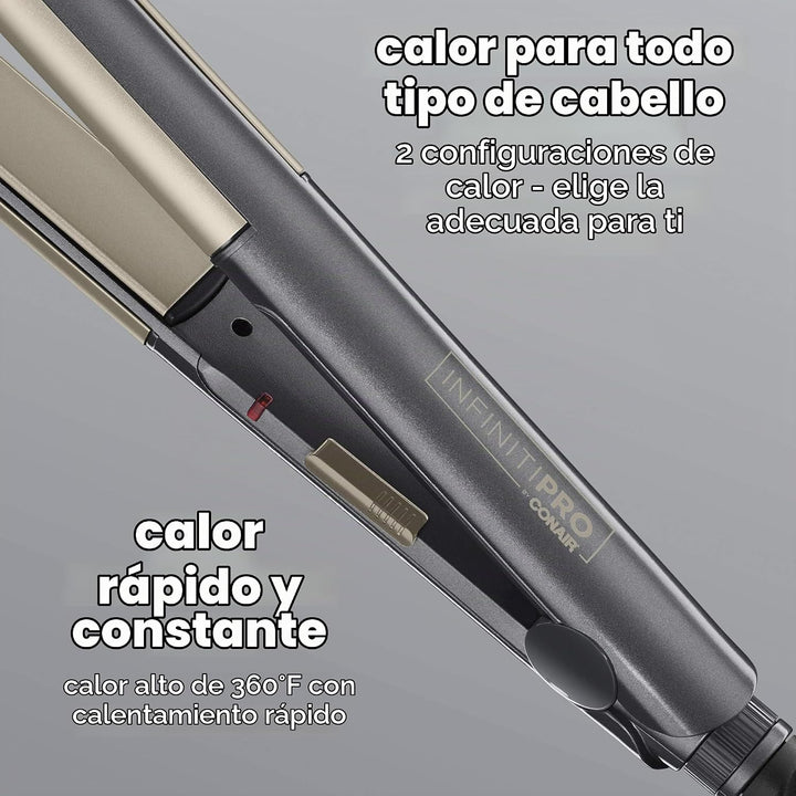 INFINITIPRO BY Conair 2 en 1 Styler, rizar o alisar con 1 herramienta