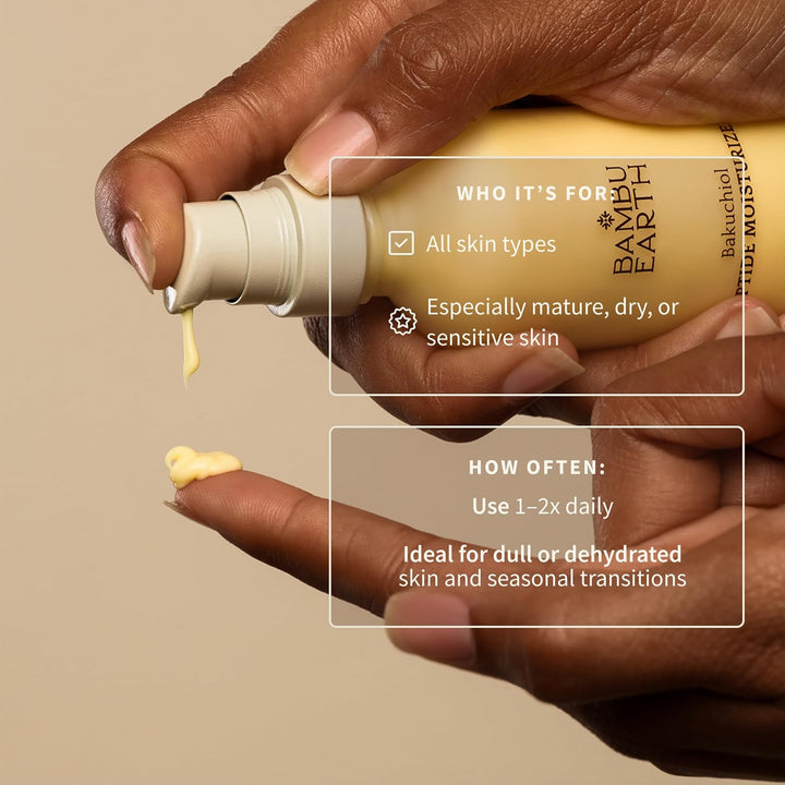 BAMBU EARTH Bakuchiol Peptide Face Moisturizer \u2013 Crema reparad...